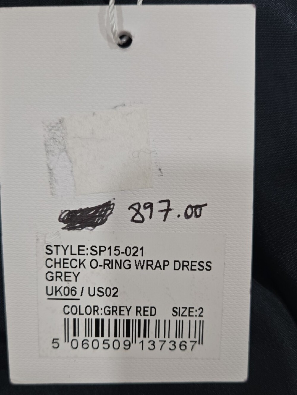 NWT! Self-Portrait Gray Plaid Ruffle Midi Dress - Picture 9 of 11